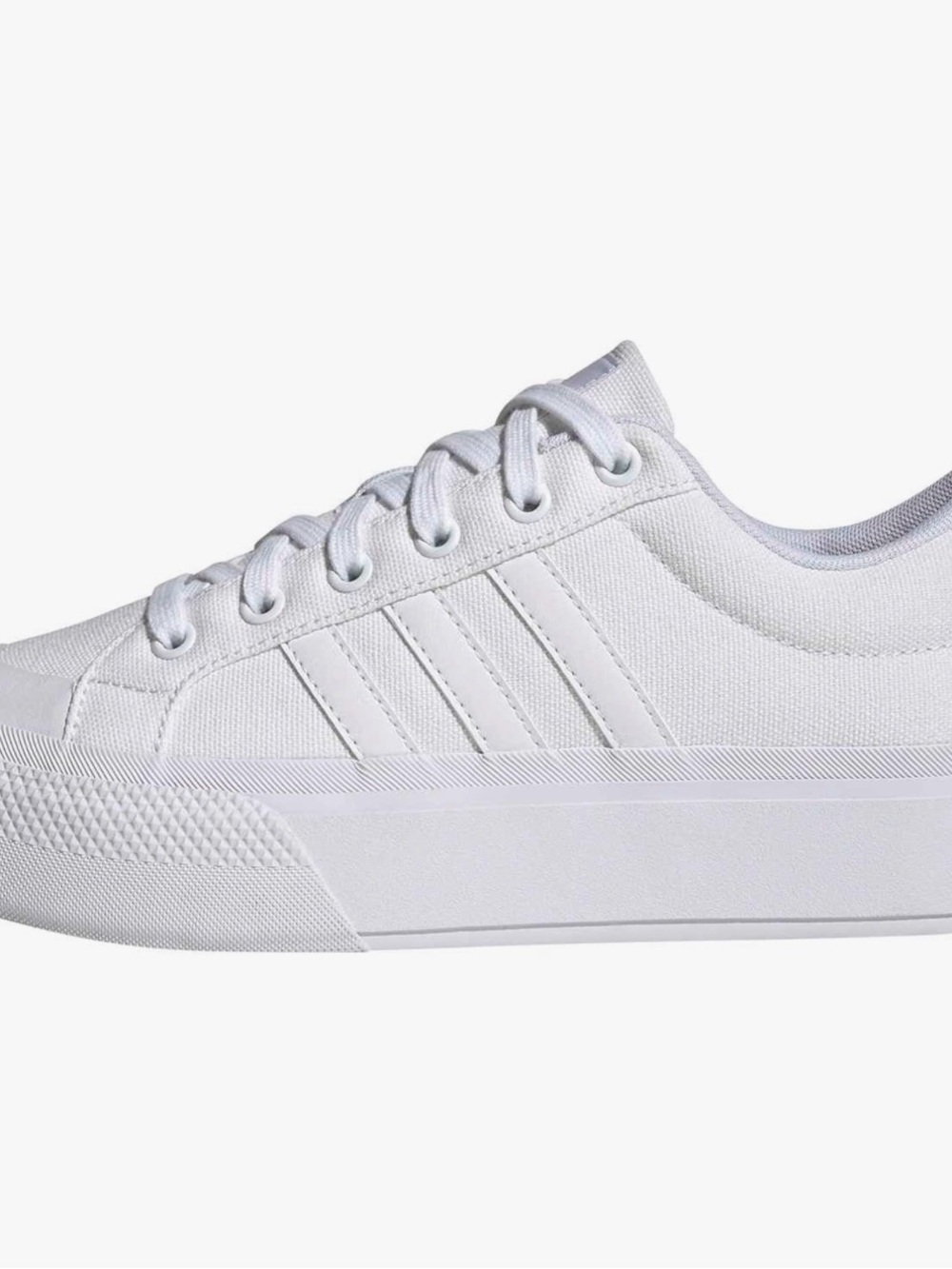 Women’s White Platform Canvas Sneakers
